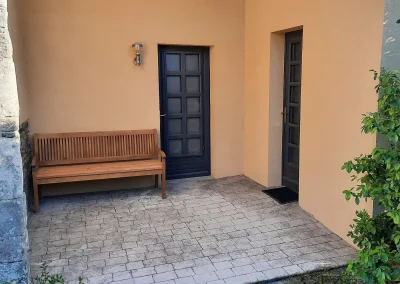 Entrée chambre d'hôtes avec terrasse La Passion